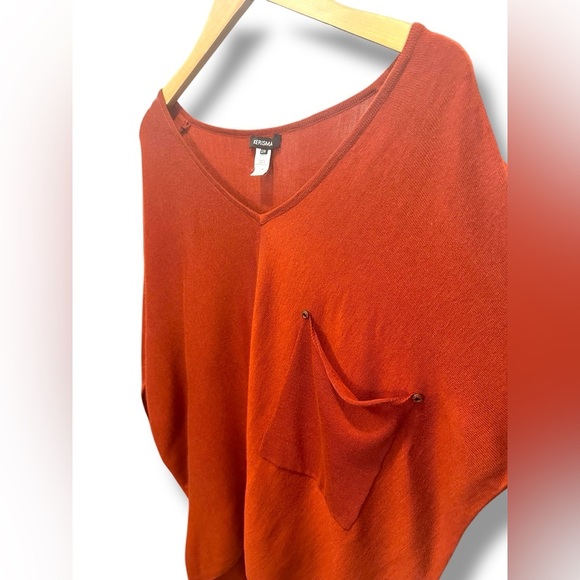 Kerisma Rust V-Neck Blouse S/M - Picture 4 of 4